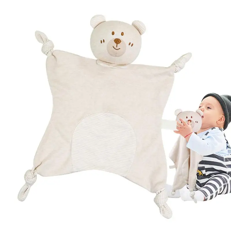 

Security Blanket Toy Animal Shaped Cotton Lovey Blanket Toddler Sleep Aid Soother For Crib Bedroom Living Room Children's Room