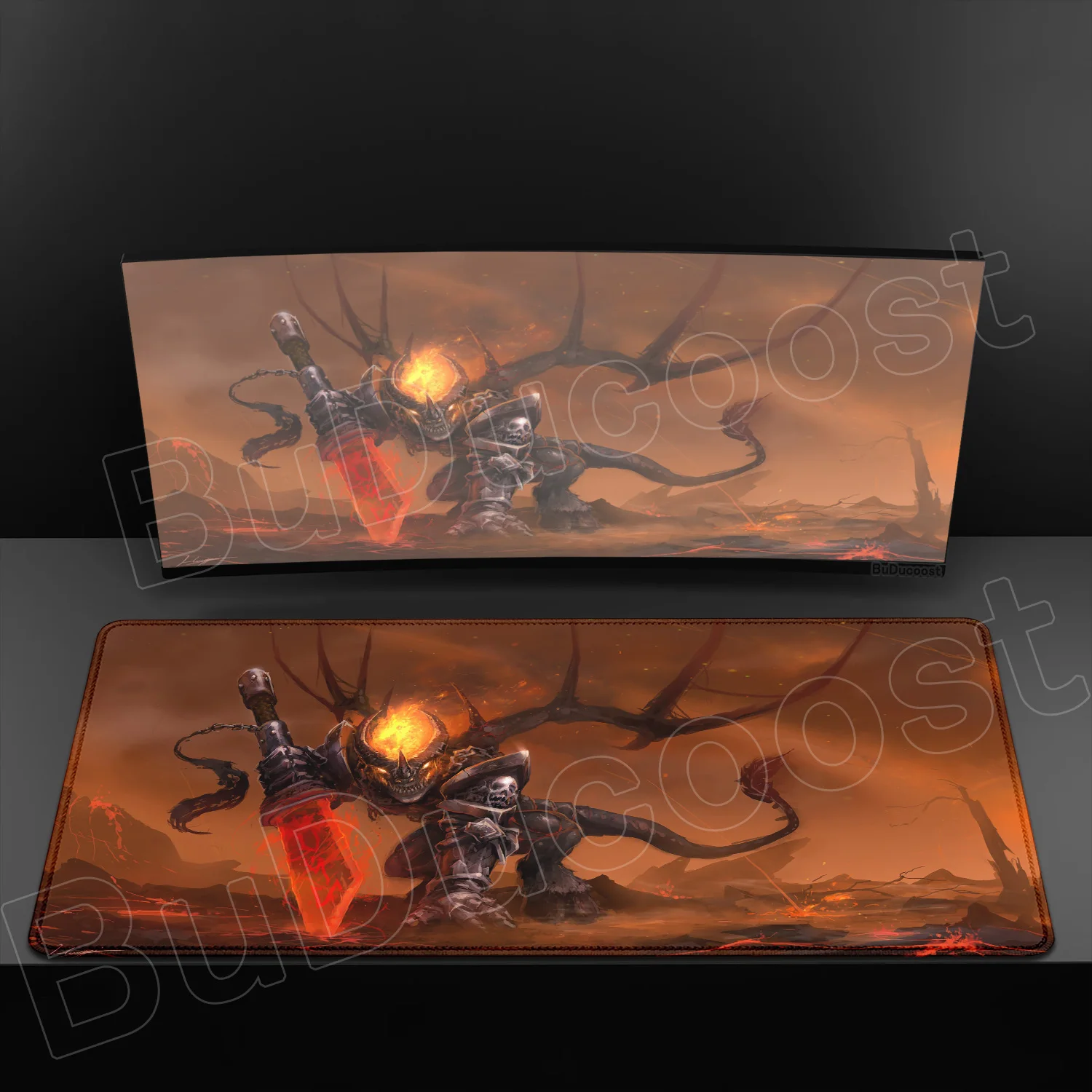 Heroes of Might and Magic Medieval Game Desk Mat - HD Print XXL Non-Slip Mouse Pad