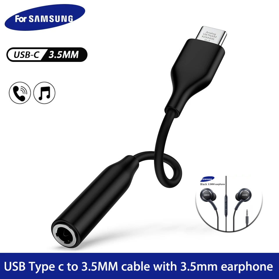 Samsung Type C To 3 5 Jack Adapter Usb C Headphone Jack Male Audio