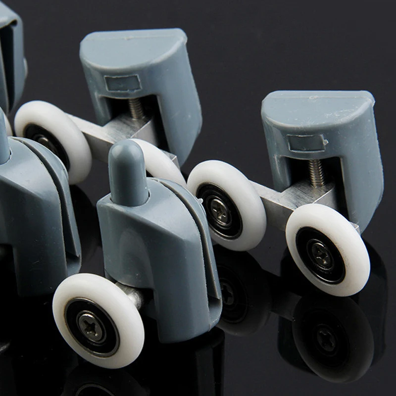 8pcs Shower Rooms Cabins Pulley Roller / Runners / Wheels / Pulleys Diameter 22/23/25MM 4double top + 4 singel bottom shower door rollers shower room pulley shower room rollers