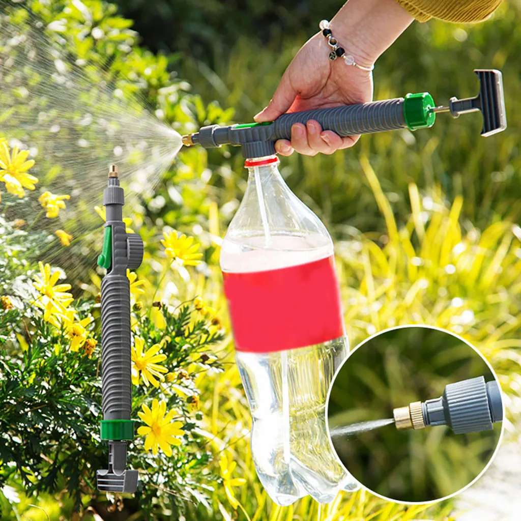 

Manual High Pressure Air Pump Sprayer Adjustable Drink Bottle Spray Head Nozzle Garden Watering Tool Sprayer Agriculture Tools