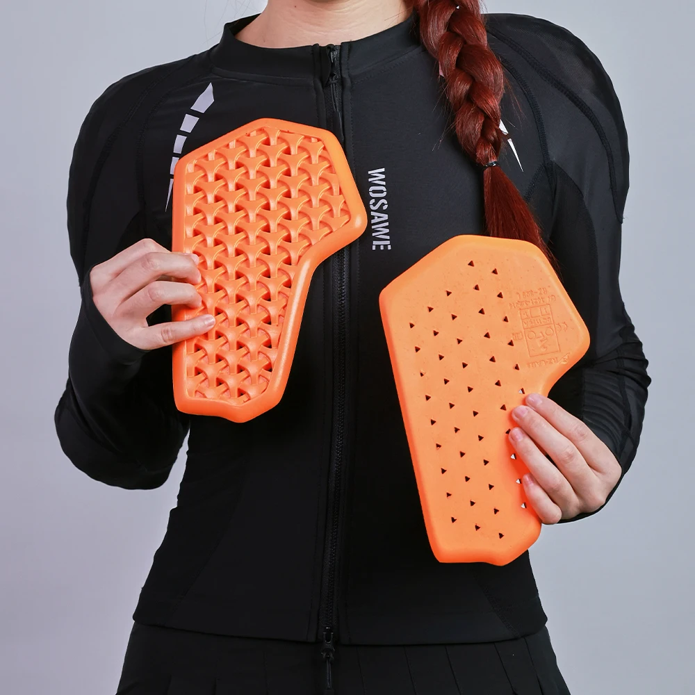 WOSAWE CE 레벨 1 오토바이 가슴 보호대 오토바이 재킷 삽입형 가슴 패드 바디 아머 자전거 MTB MX 오토바이 장비