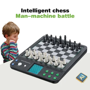Electronic Chess Game Magnetic Chess Piece Sensory Board Screen Novice Learning Intelligent AI Against Single-player Chess 1
