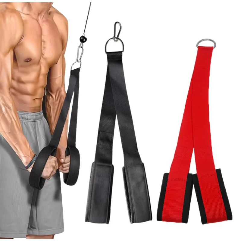 Biceps Tricep Rope Cable Attachment Handles Pull Down for Professional Gym Gantry Back Trainer