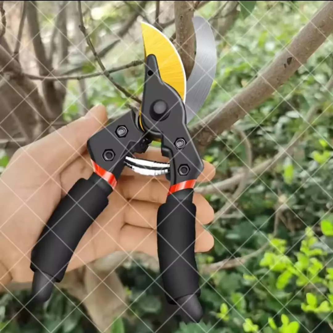 라포드 다용도 헤비듀티 정원용 가위, 부드러운 쿠션 그립, 나무, 장미 및 기타 식물의 가지치기에 적합