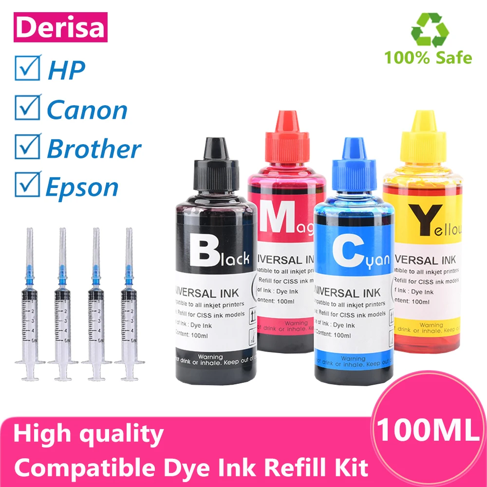 Dye Ink Kit Compatible For Brother LC223 LC3219 LC123 LC103 LC203 LC3319 Ink Cartridge Printer Refill