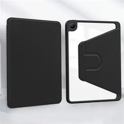 Enhanced Product Title: Premium 9.7 - Inch Tablet Case with Pencil Holder and 360° Rotatable Acrylic Hard Back Cover for Redmi Pad 2 9.7 inch (Black)