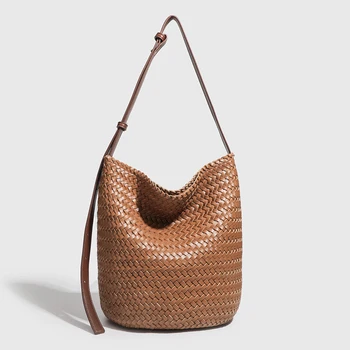 Borse a secchiello in tessuto fatto a mano per le donne Borse e portamonete di design di lusso 2025 Novità nella tracolla a tracolla per le vacanze casual vintage 1