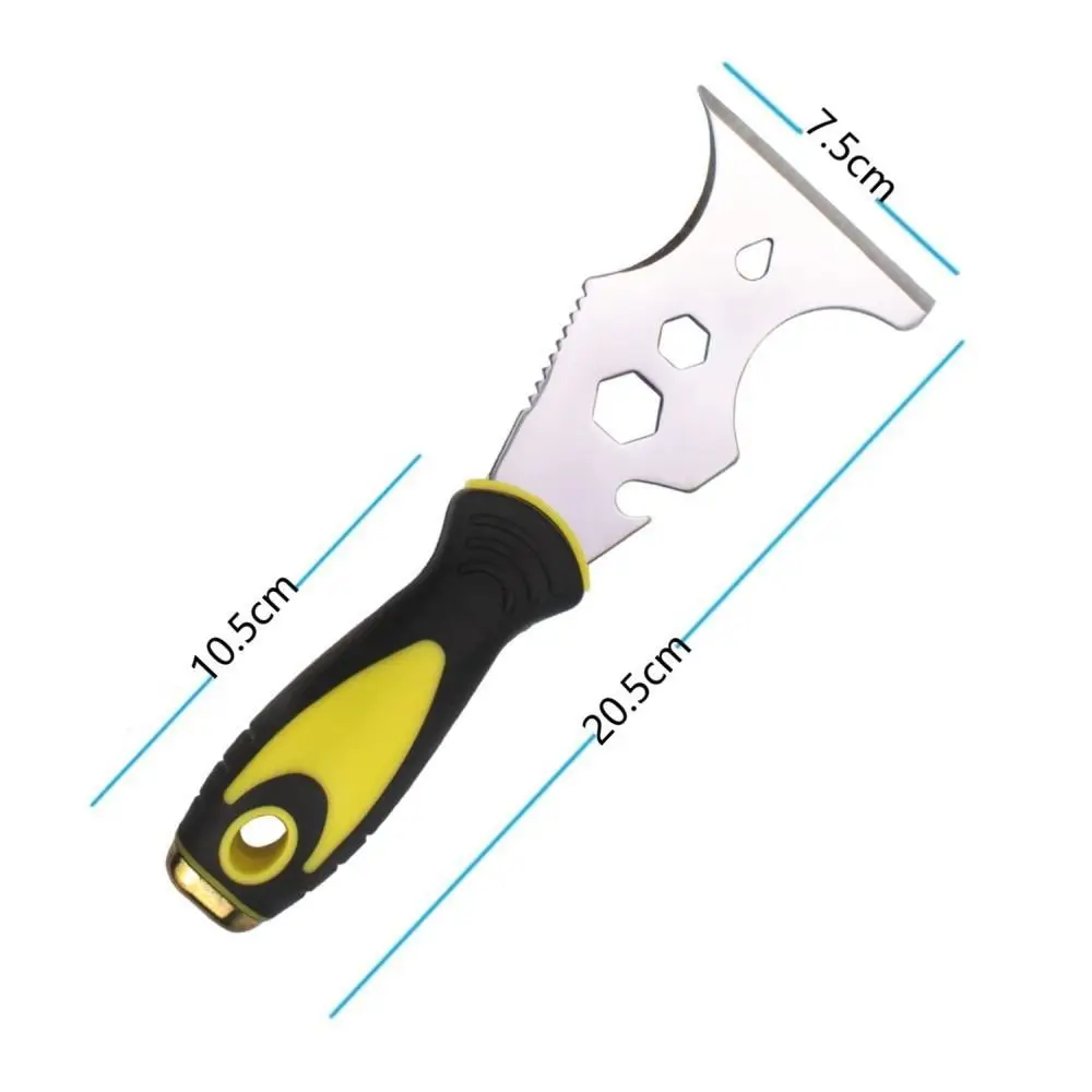 Caulking tools Caulking tool set Silicone caulking tool Paint scraper tool Putty knife set Portable 15 in 1 Putty Scrapers Stainless Steel Filling Spatula Putty Board Construction Tool Can Opener Paint Scraper