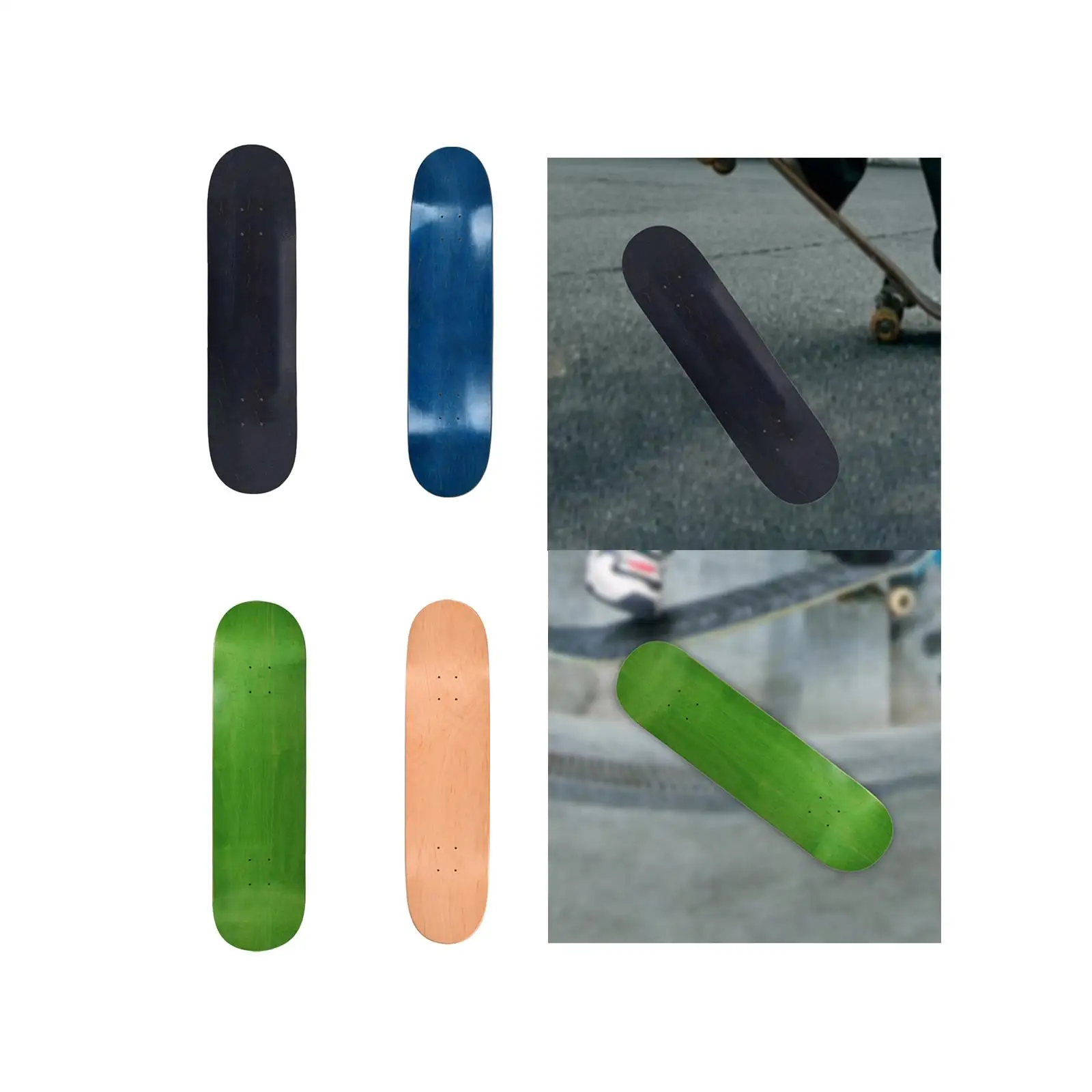 Wood Skateboard Deck Double Tail Skateboard for Beginners Girls Children Wood Skateboard Deck Double Tail Skateboard for Beginners Girls Children