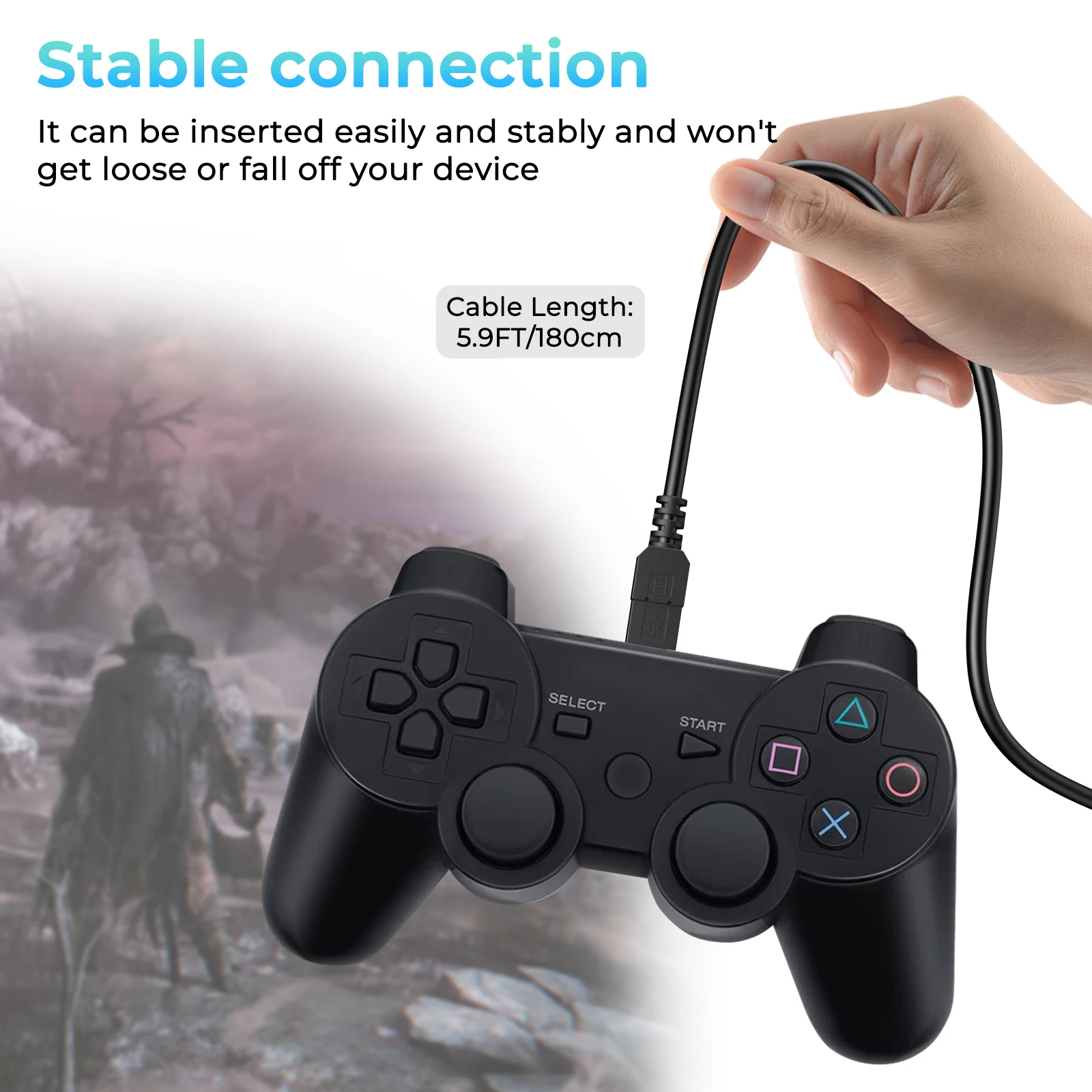 PS3 컨트롤러/카메라/GPS/GoPro/TI-84용 1.8m/1m USB 충전 케이블 플레이스테이션 3 컨트롤러 충전기용 충전기 코드