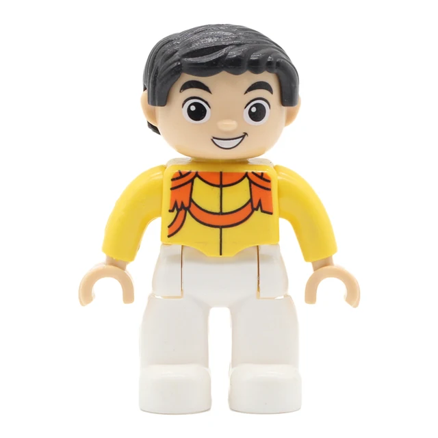 Big Size Action Figures City Princess Policemen Family Building Block Doll Character Accessory Toys Assembly Children Kids Gift Prince