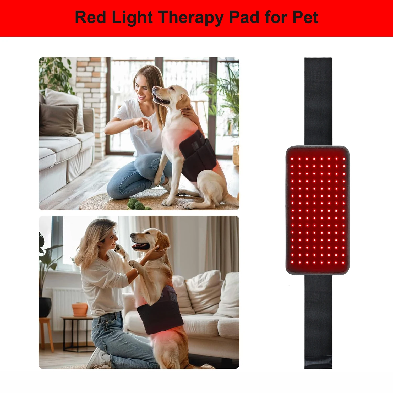 At-home Infrared Light Therapy Pad Belt For Pain Relief