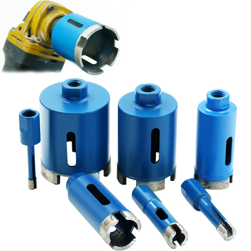 1pc 6-75mm Diamond Drill Cutter Saw Core Drill Bit M10 Angle Grinder Hole Opener For Marble Granite Brick Tile Ceramic Concrete m10 angle grinder 6 75mm blue diamond drill cutter saw core drill bit hole opener for marble granite brick tile ceramic concrete