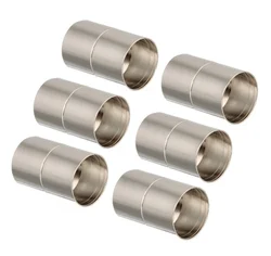 Gold Magnetic Clasps for Jewelry Making - Strong, Versatile, and Elegant Connectors (5 Sets) (Rhodium)