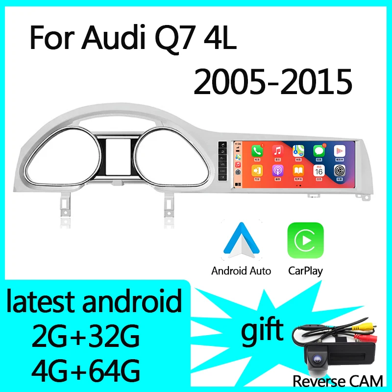 Car Android Wireless Carplay 10.25 Inch For Audi Q7 20052015 Mmi 2g 3g