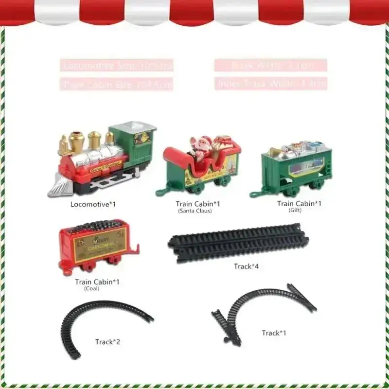 Christmas Train Track Toys Christmas Gifts Christmas Home Decoration Decoration Children's Train Toys Home Decoration Accessorie