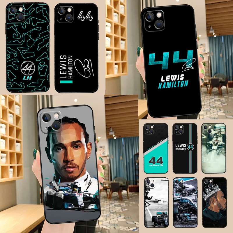 Custodia Per Telefono F1 Lewis Hamilton 44 Per Iphone 13 12 11 14 15 Pro Max Xs X Xr 8 7 Plus Se 2020 12 13 Mini Cover Posteriore