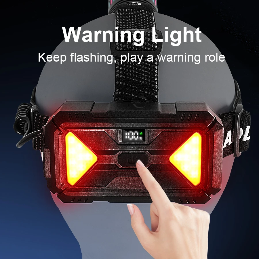 초강력 LED 헤드램프 950000000LM 슈퍼 브라이트 충전식 LED 헤드라이트 장거리 6000M 헤드 랜턴 낚시 사냥