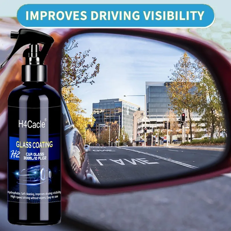 H2 Automotive glass rainproof agent rearview mirror coating spray long-lasting water repellent protective film anti-fog spray car coating spray,car coating agent,car windshield rain repellent