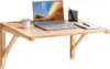 Wall Mounted Folding Table, Wall Mounted Drop Leaf Tables, Solid Wood Floating Desk for Dining, Laundry Room, Office 1
