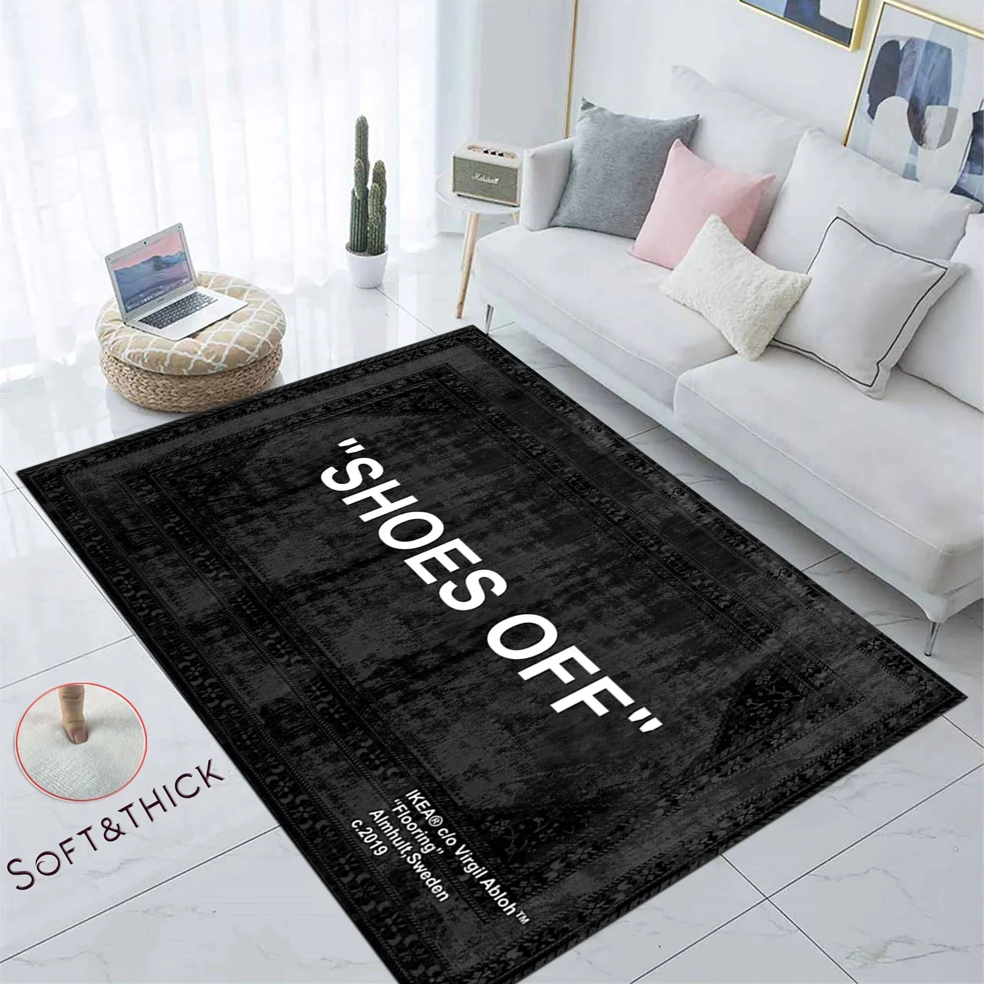 Silk Wool Rug Plush Rug Shaggy Rug Pad Imitated Cashmere Carpet Plush Play Mat Kids Carpet Floor Mat Non Slip Carpet Plush Carpet Decorative Carpet Crystal Pile Rug Coral Velvet Rug Shoes Off Shoes Room Hypebeast Decor Sneakerhead Rug Gift Birthday Gifts Gifts For Yourself Balcony Corridor Non-slip Rugs