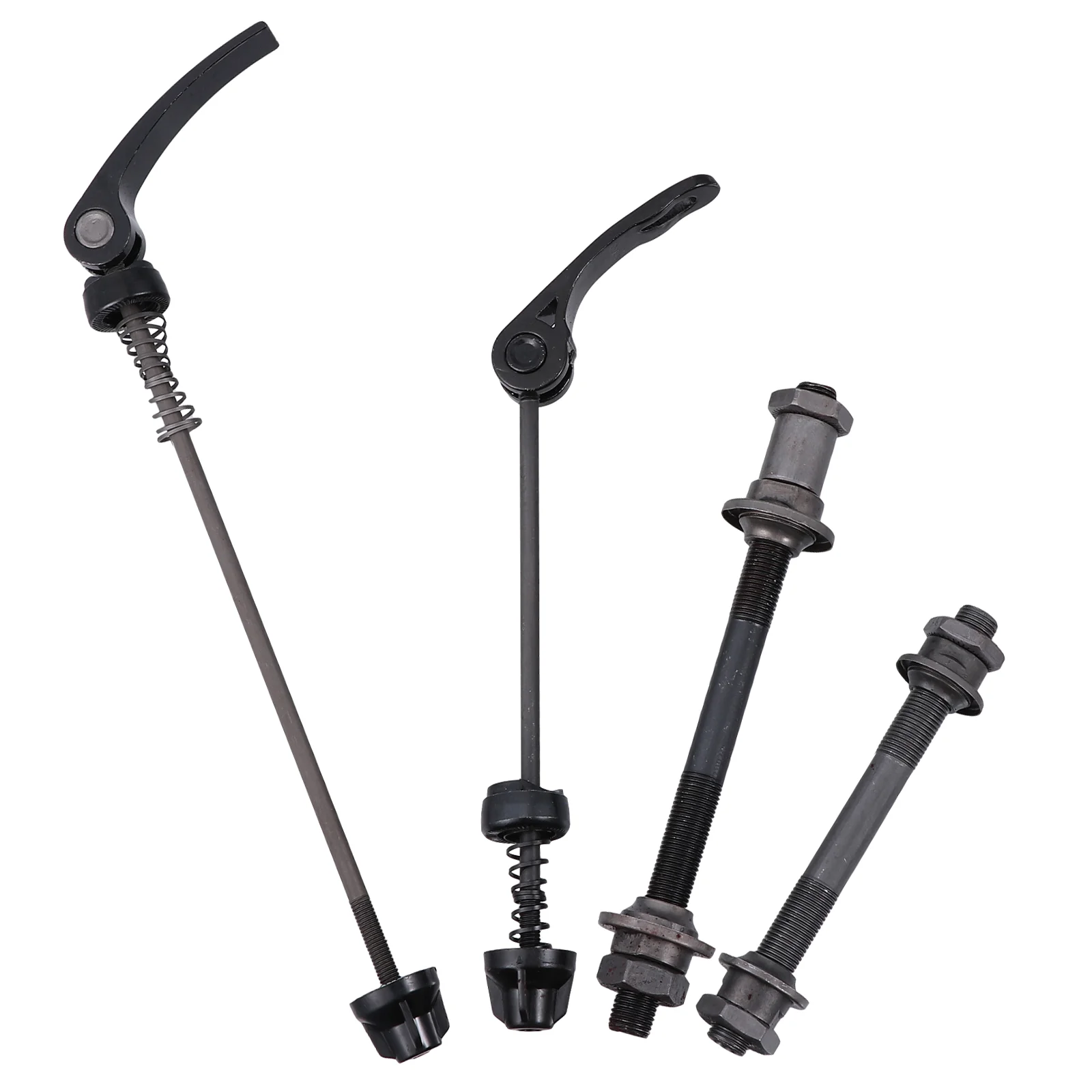 1 Set Front and Rear Bike Quick Release Bike Hub and Shaft Hollow Axle for MTBSeatposts Clamps