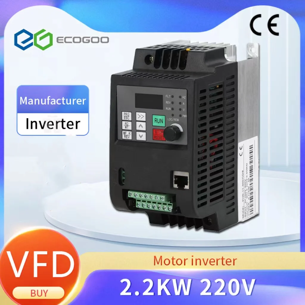 

220V1.5KW 2.2KW 4KWSingle Phase input and 3 Phase Output Frequency Converter / Adjustable Speed Drive / Frequency Inverter / VFD