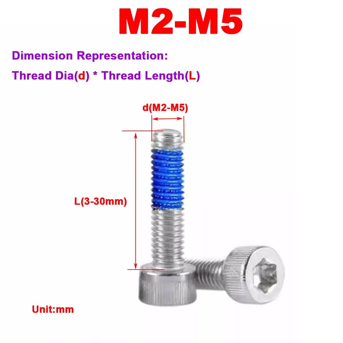 

304 Stainless Steel Cup Head Plum Blossom Glue Anti Loosening Screw Anti-Theft Round Head Without Column M2M3M4M5