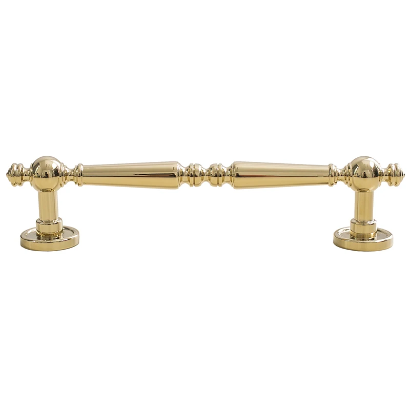 bright gold solid brass cabinet handle botoes 04