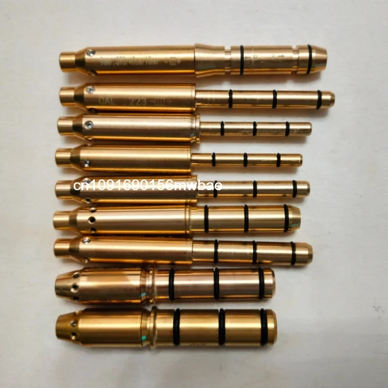 Tactical Laser Bore Sight Training 9mm 22LR .177 Bullet Boresighter Caliber 12GA 20GA .223 .308 5.45x39 9x19mm Sight Snap Caps Laser Bore Sight Snap Caps