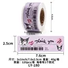 120pcs Cute Sanrio Kuromi My Melody Stickers Roll Kawaii Cartoon Thank You Sealing Labels Sticker Anime Vinyl Decoration Decals 5