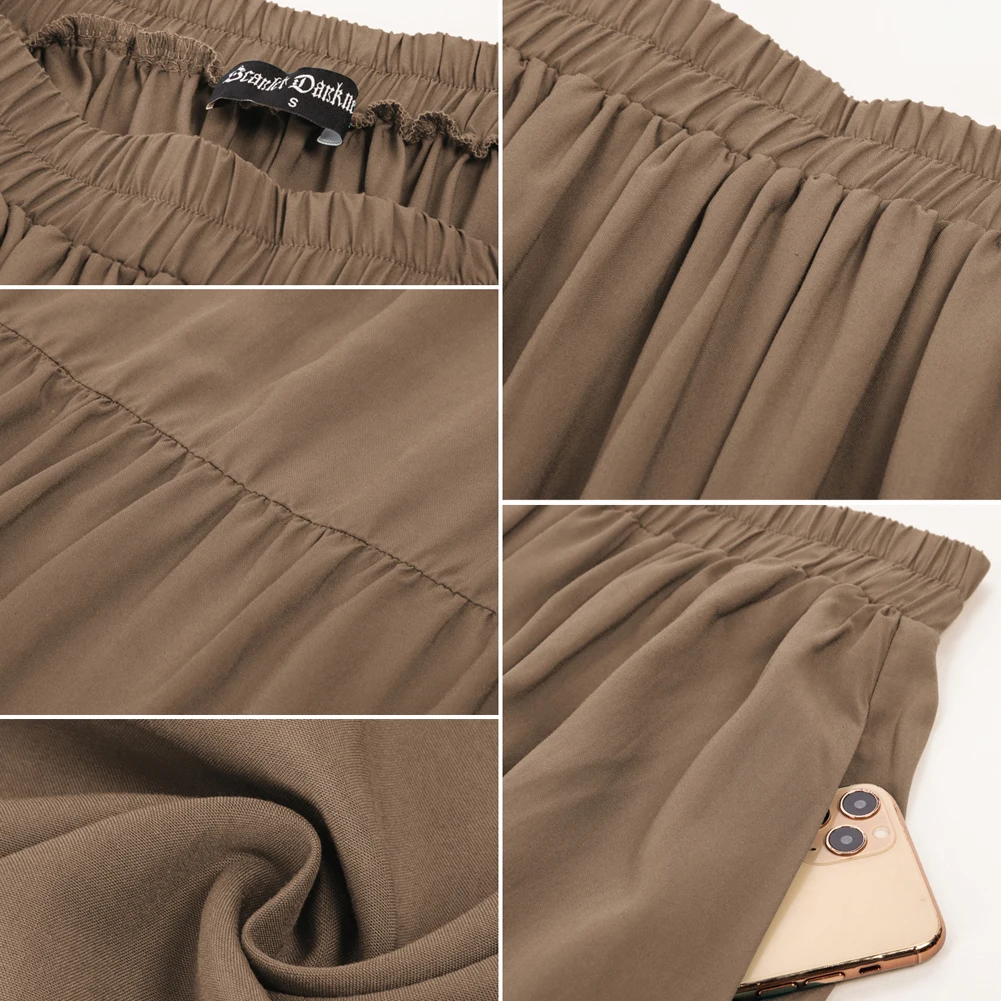 SD Women Renaissance Tiered Maxi Skirt Elastic High Waist Swing Skirt Vintage Lady Irregular Hem Flouncing Long Skirts A30