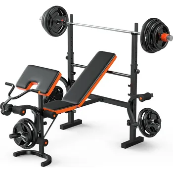 XDDIAS Weight Bench, 770LBS Bench Press Set with Leg Extension, 6 in 1 Weight Bench for Home Gym 1
