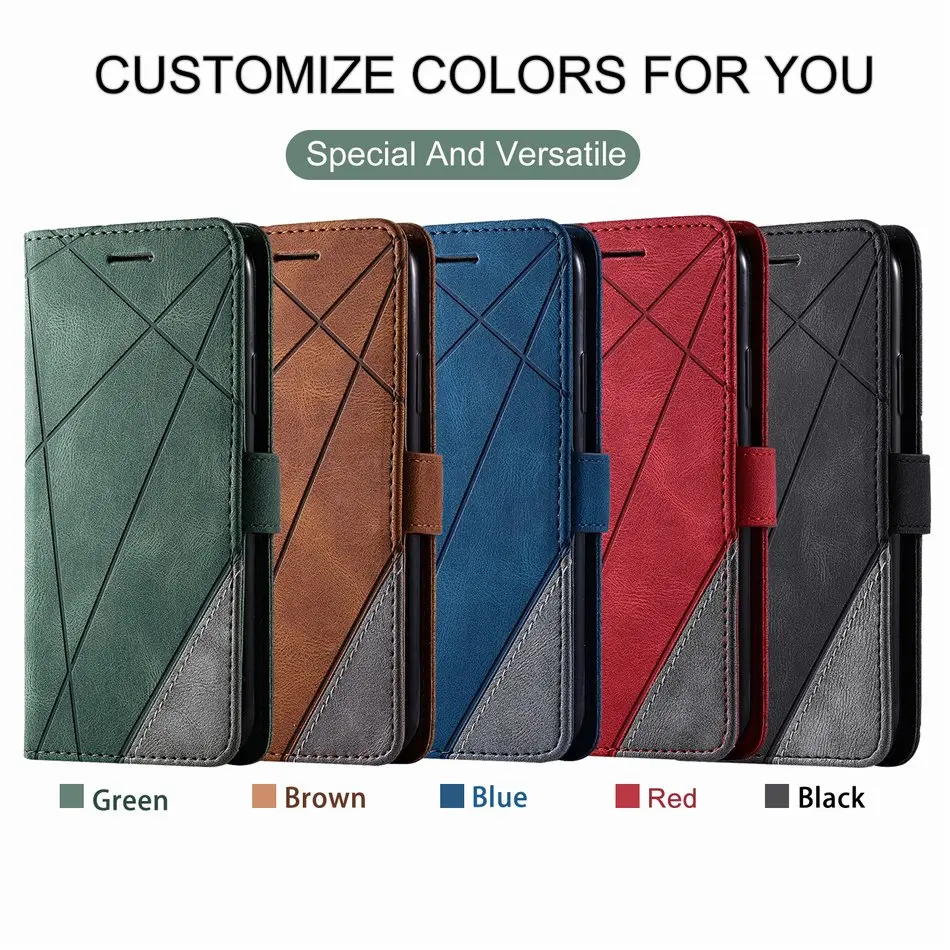 Leather Flip Wallet Cover & Book Case