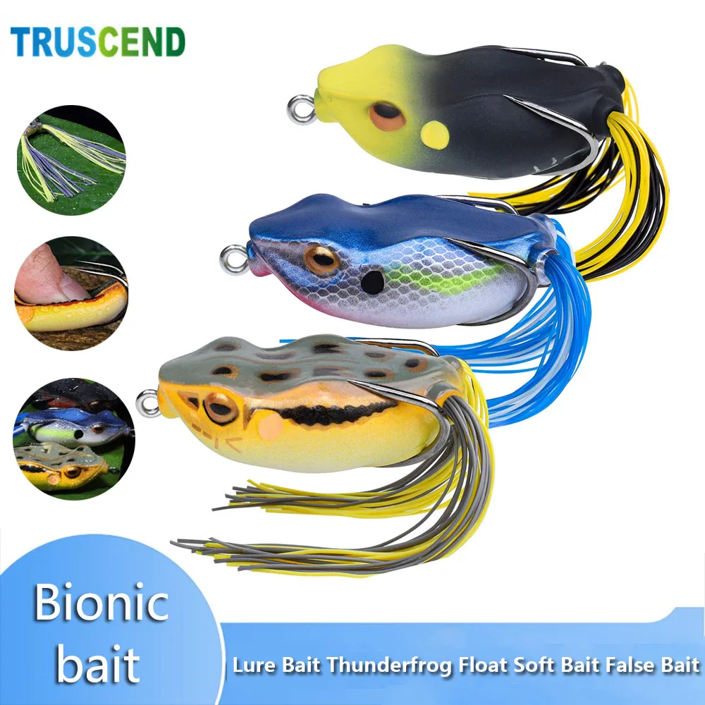

NEW 3pcs Lure Bait Thunderfrog Long Range Float Soft Bait Anti Sticking Black Fish False Bait fishing bait carp fishing