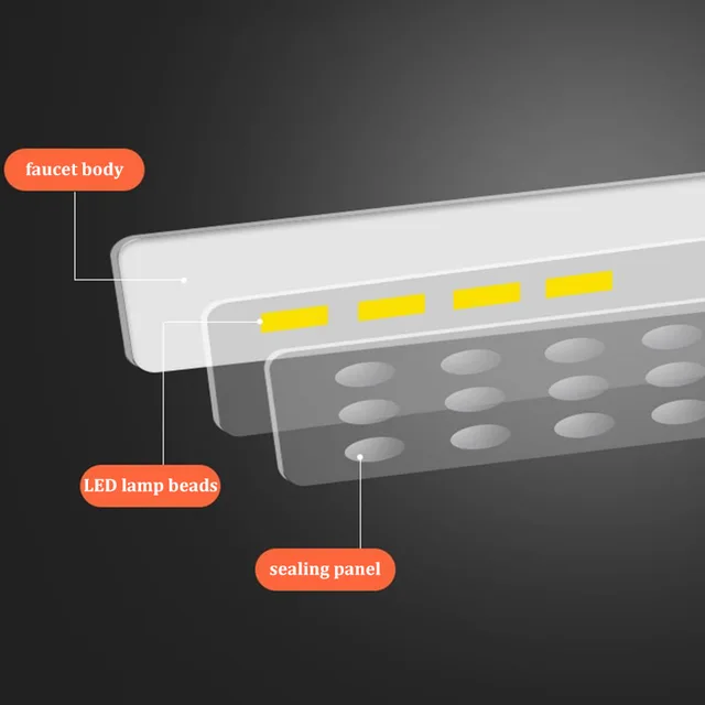 อ่างล้างหน้าน้ําตกสไตล์ทองแดงทั้งหมดไฟ LED ก๊อกน้ําส่องสว่างห้องน้ําเหนือเคาน์เตอร์อ่างล้างหน้าในครัวเรือนก๊อกน้ําร้อนและเย็น 5