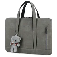 Sac pour ordinateur portable en PU de marque antichoc 13,14,15.6,16 pouces, étui pour sac à main pour femme pour MacBook Air Pro ordinateur portable PC 3