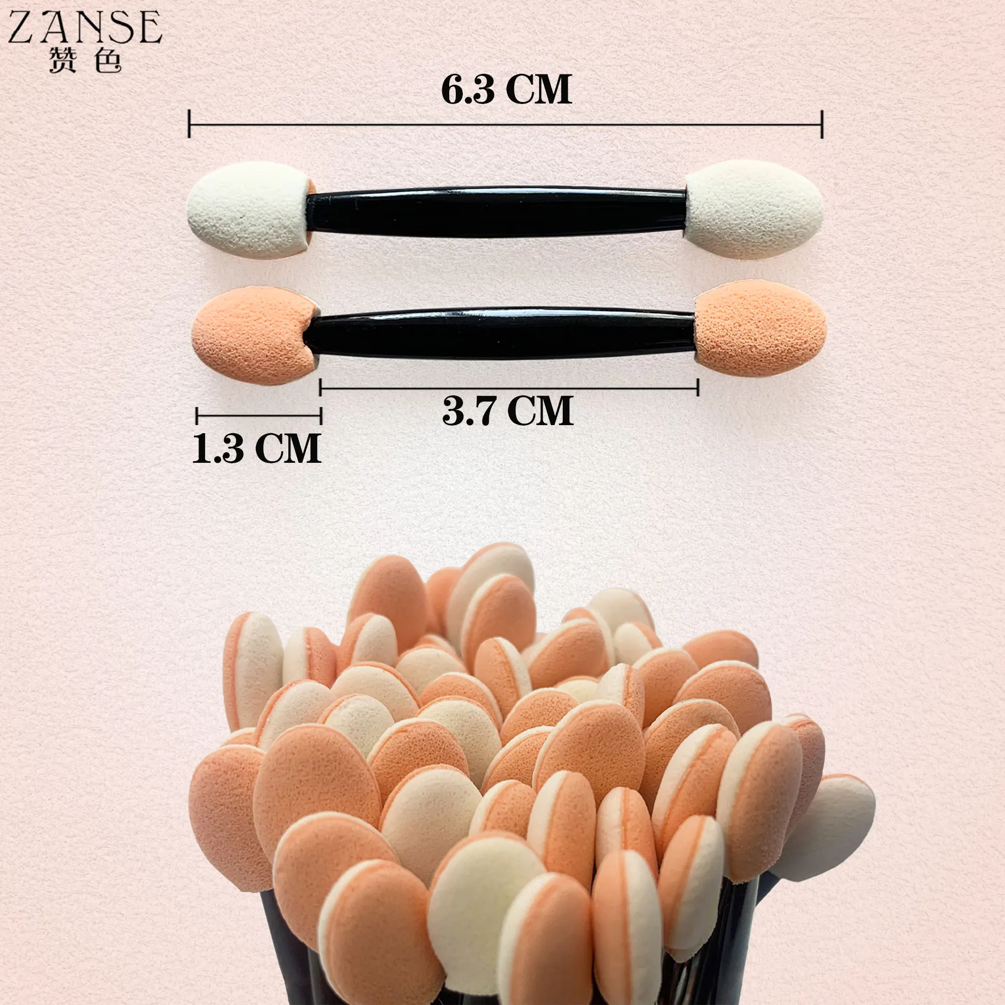 50/100PCS Disposable Eyeshadow Brush Dual Sided Sponge Nylon Sets Make up Eye Shadow Brushes For Cosmetic Applicator Makeup