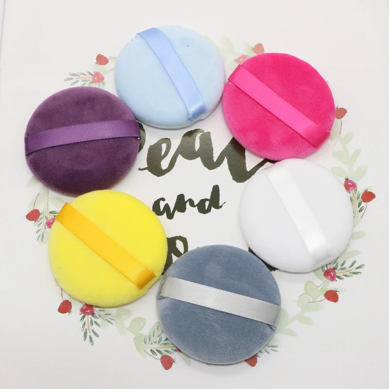 OGEYERO Facial Powder Foundation Puff Professional Round Shape Portable Soft Cosmetic Puff Makeup Foundation Sponge Beauty Too 3