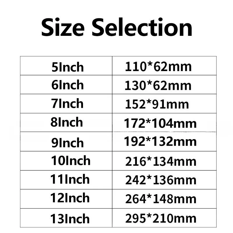 3Pcs For 5-10 Inch General Screen Protector Smart Phone/Tablet/GPS - HD Clear Anti-Scratch Universal Protective Film - 2