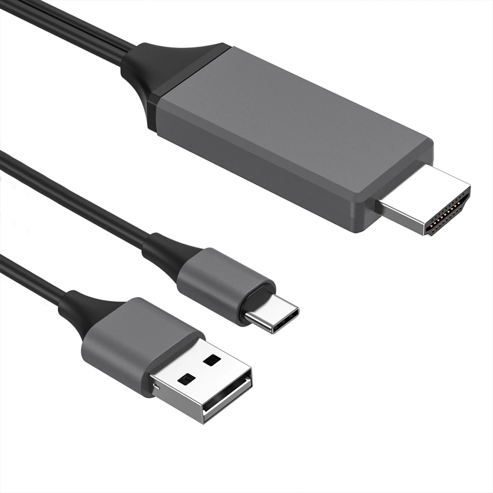 안드로이드 휴대폰용 미러링 충전 코드, L9 USB C to HDMI 호환, TV 1.8m