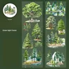 2M/Roll Material Loop Stickers Tape Tree Forest Tree Forest Lapbook Red Maple Leaf  Diary Adhesives Scrapbook 60mm*2m 6