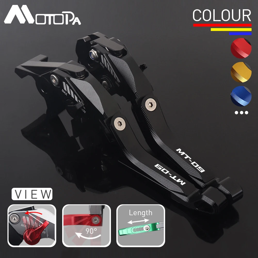

MOTOPA CNC 5D Aluminum Brake Clutch Levers For YAMAHA MT-09 MT 09/SP 2021-2022 Motorcycle Accessories Handlebar Lever Logo MT09