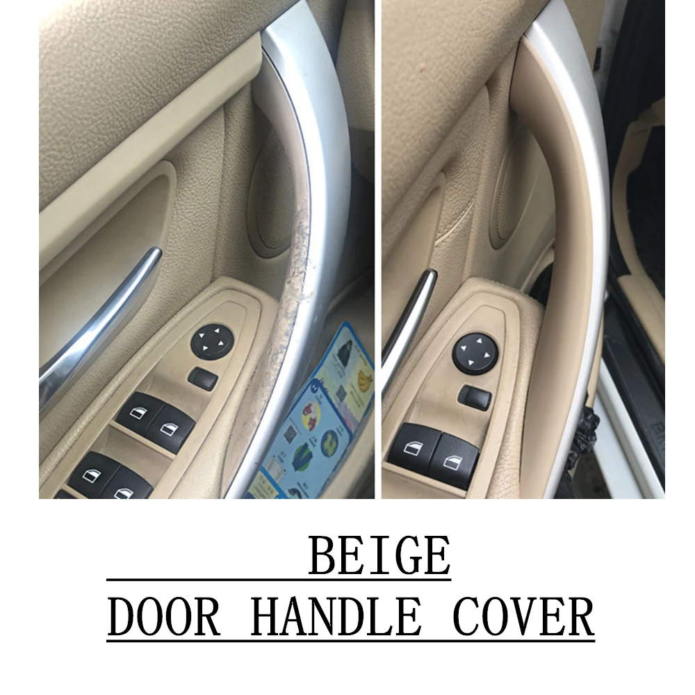 Tri-Color Interior Door Handle Trim Protective Cover in Durable ABS Plastic