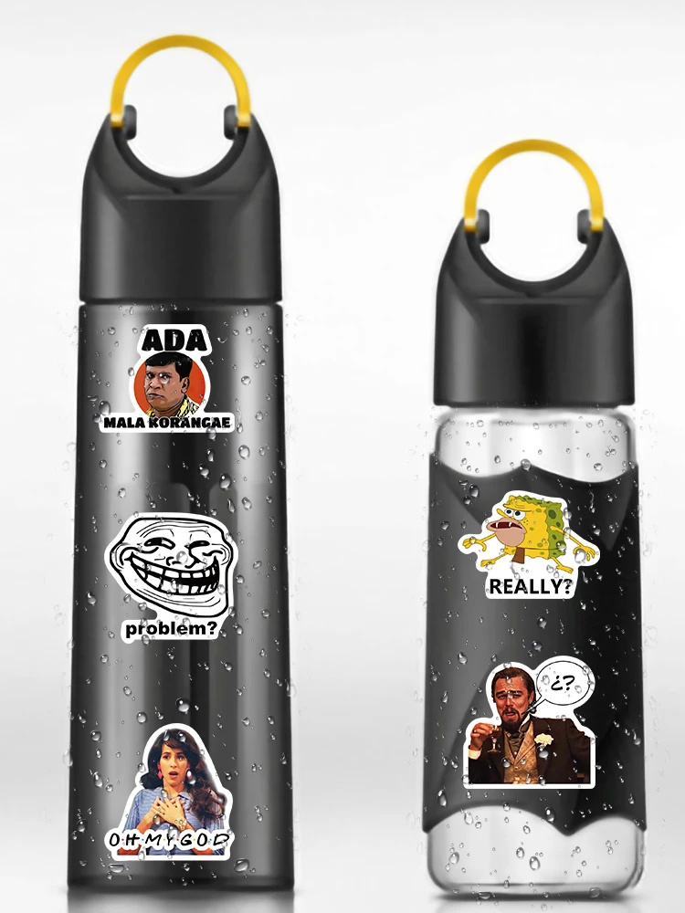 50/100pcs 노트북 기타 스케이트 보드 물병 자전거 자동차 데칼 방수 낙서에 대 한 재미 있은 Meme 스티커