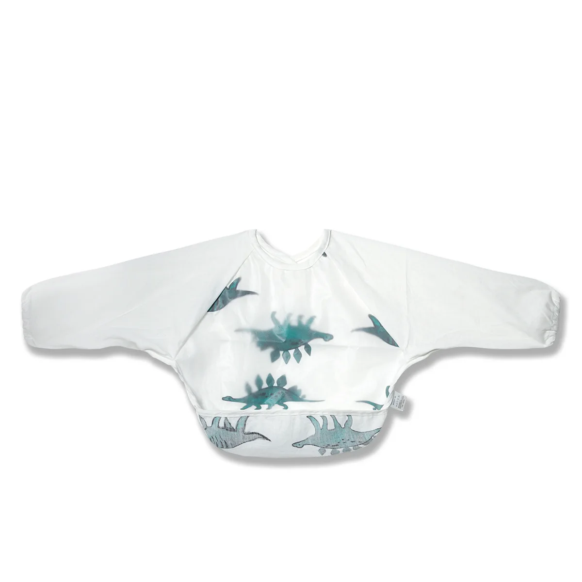 Baby Kids Toddler Long Sleeve Scarf Waterproof Art Smock Feeding Bib Apron Pocket Infant Boys Girls Burp Cloth Banana Bibs