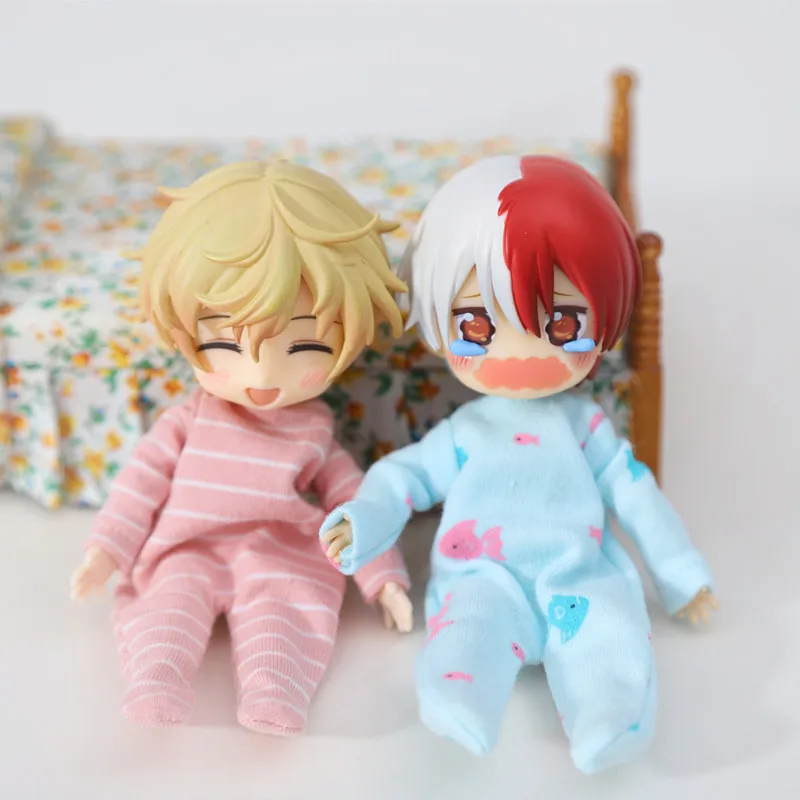 OB11 Puppenkleidung Schöne weiche Pyjamas mit Aufdruck für Ob11, Mollys, Obitsu 11, Gsc, Pd9, 1/12 Bjd Puppenkleidungszubehör – Detail 10