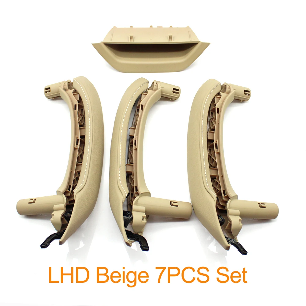 7PCS LHD RHD 자동차 내부 도어 손잡이 및 외부 커버 트림 어셈블리 교체품 (BMW X3 X4 F25 F26 용)