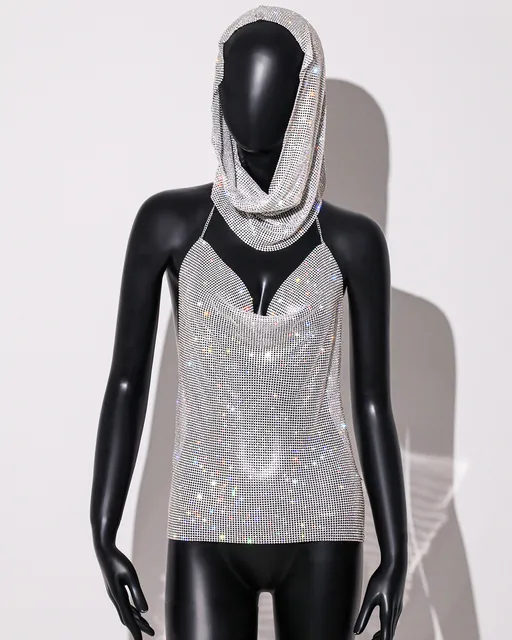 Rhinestone Top and Matching Head Scarf 5